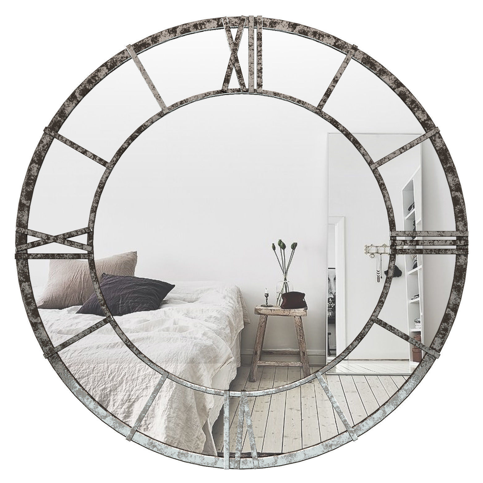 Mile Clock Face Frame Accent Mirror CHPS1210 3D model_1