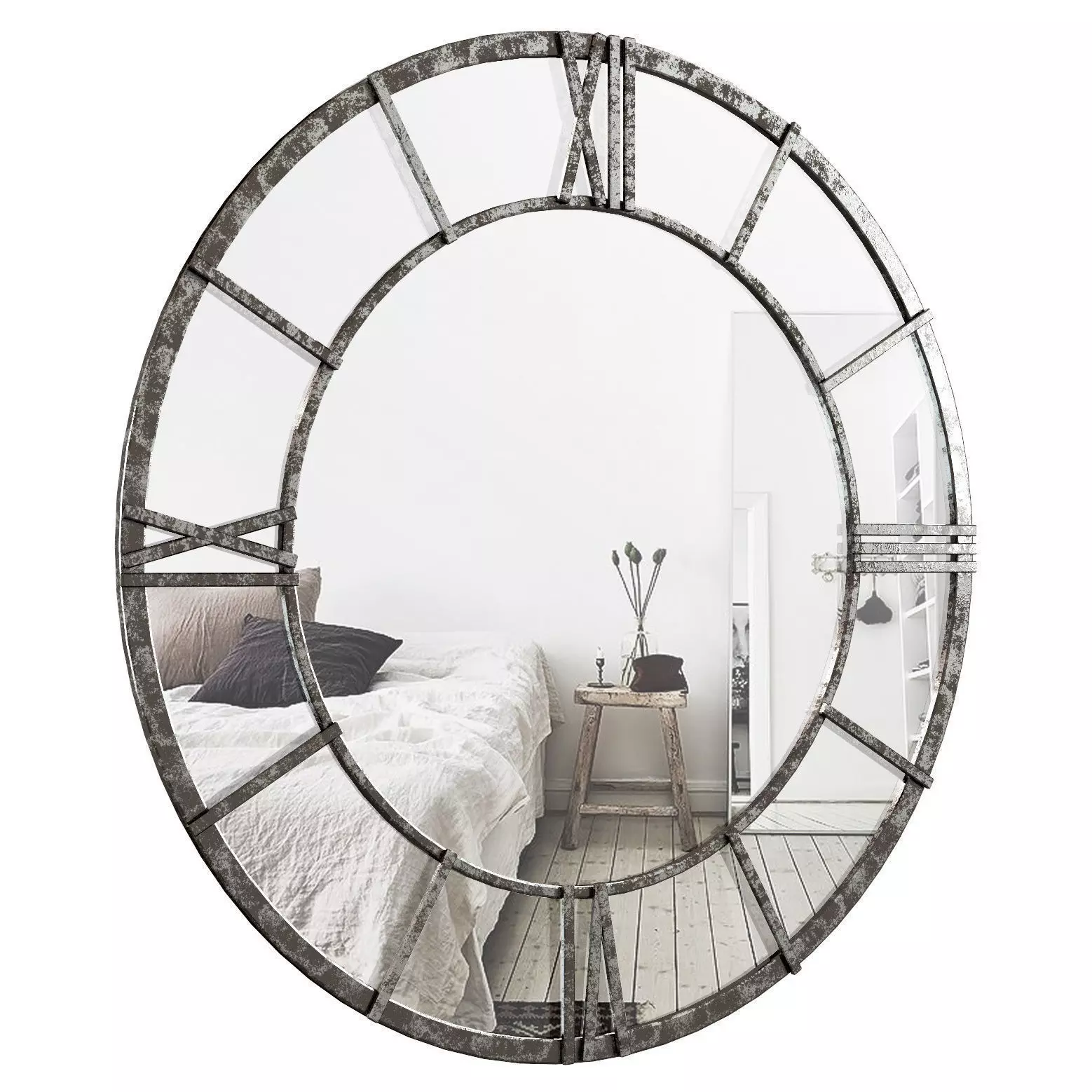 Mile Clock Face Frame Accent Mirror CHPS1210 3D model_0