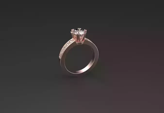 solitaire ring 2158