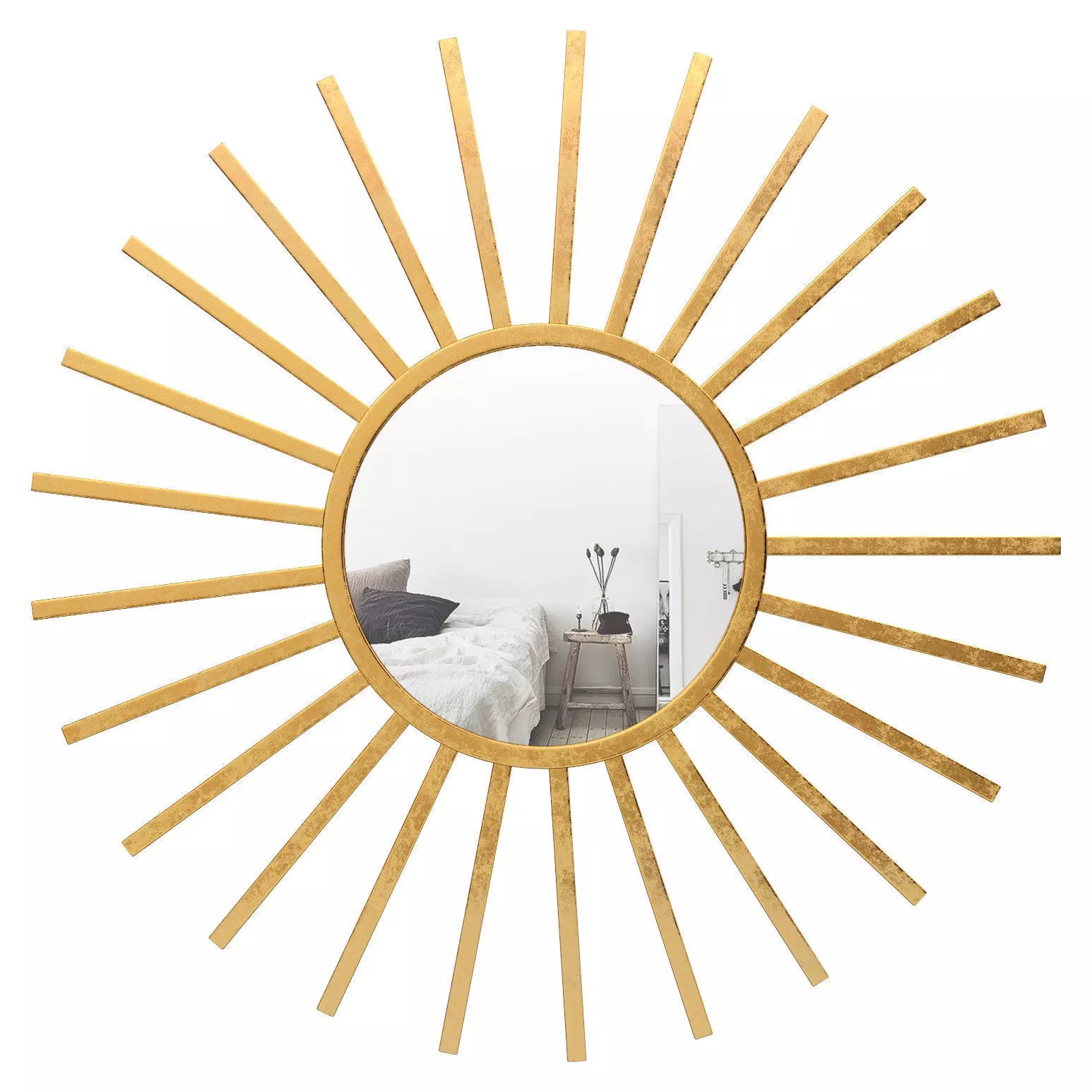 Neetu Modern Sun Accent Mirror EYQN5240 3D model_0