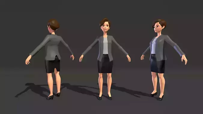  Simple  character Free 3D model