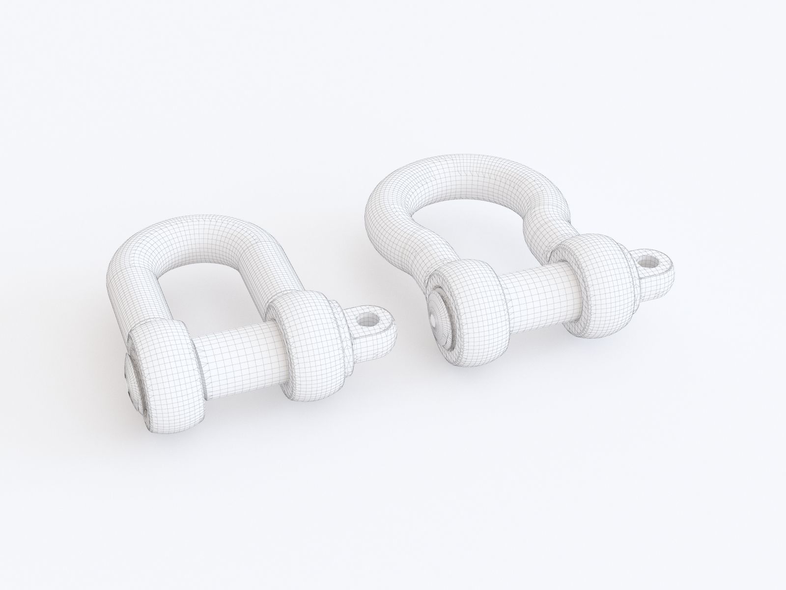 Dee and Bow Lifting Shackles 3D model_1
