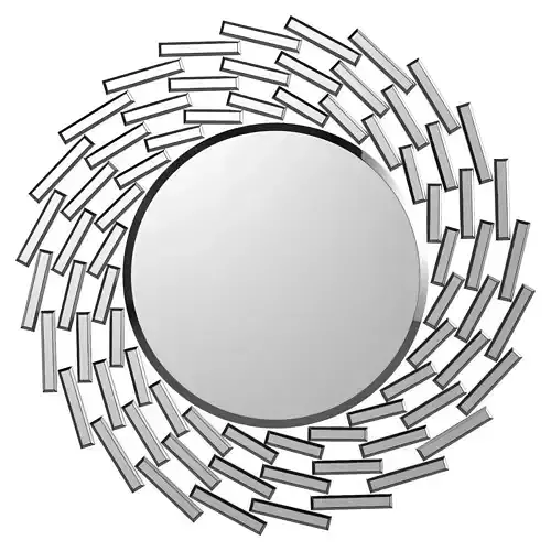 Pennsburg Sunburst Silver Wall Mirror WDLN2452