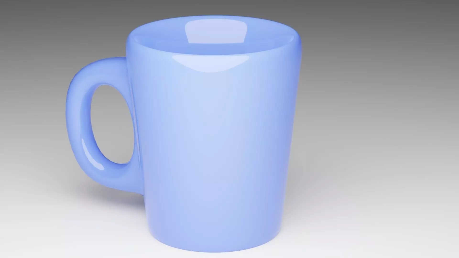 Cup 3D model mug with handle 3D model_0