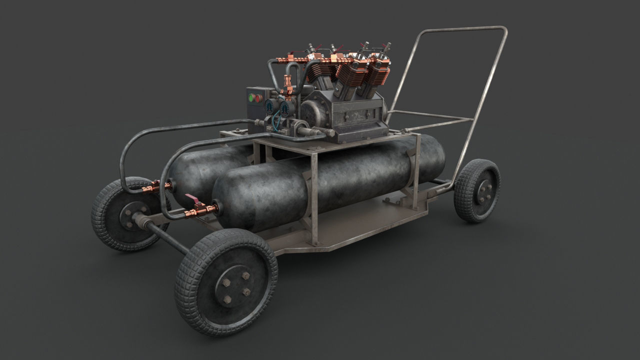 Portable machinery device 3D model_6