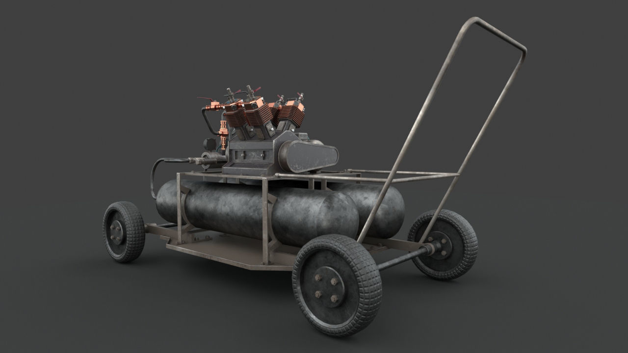 Portable machinery device 3D model_8