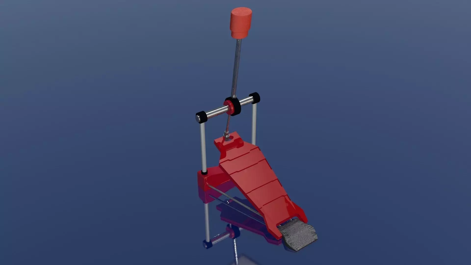 Drums Kick Paddle 3D Model 3D model