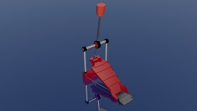 Drums Kick Paddle 3D Model 3D model