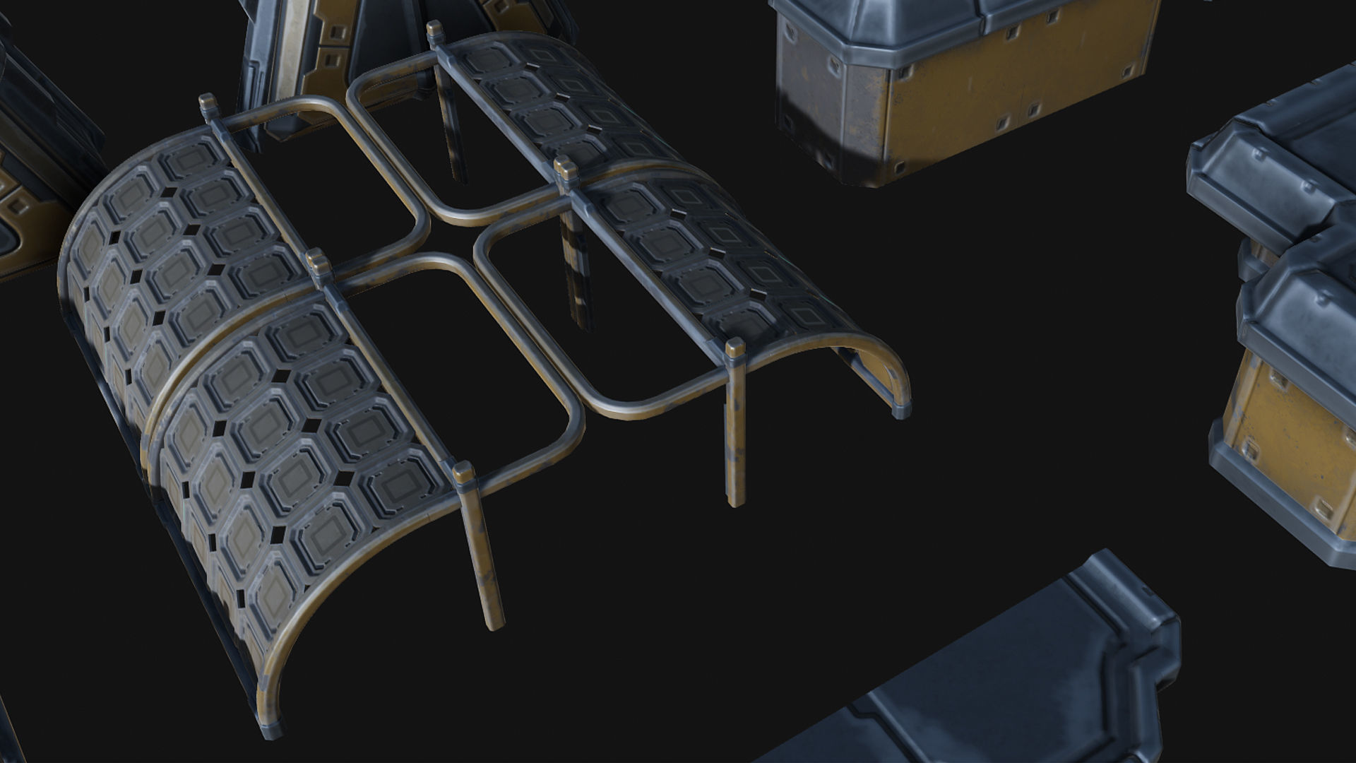 Isometric Survival Level Pack Low-poly 3D model_23