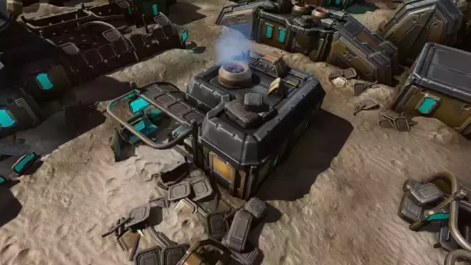 Isometric Survival Level Pack Low-poly 3D model