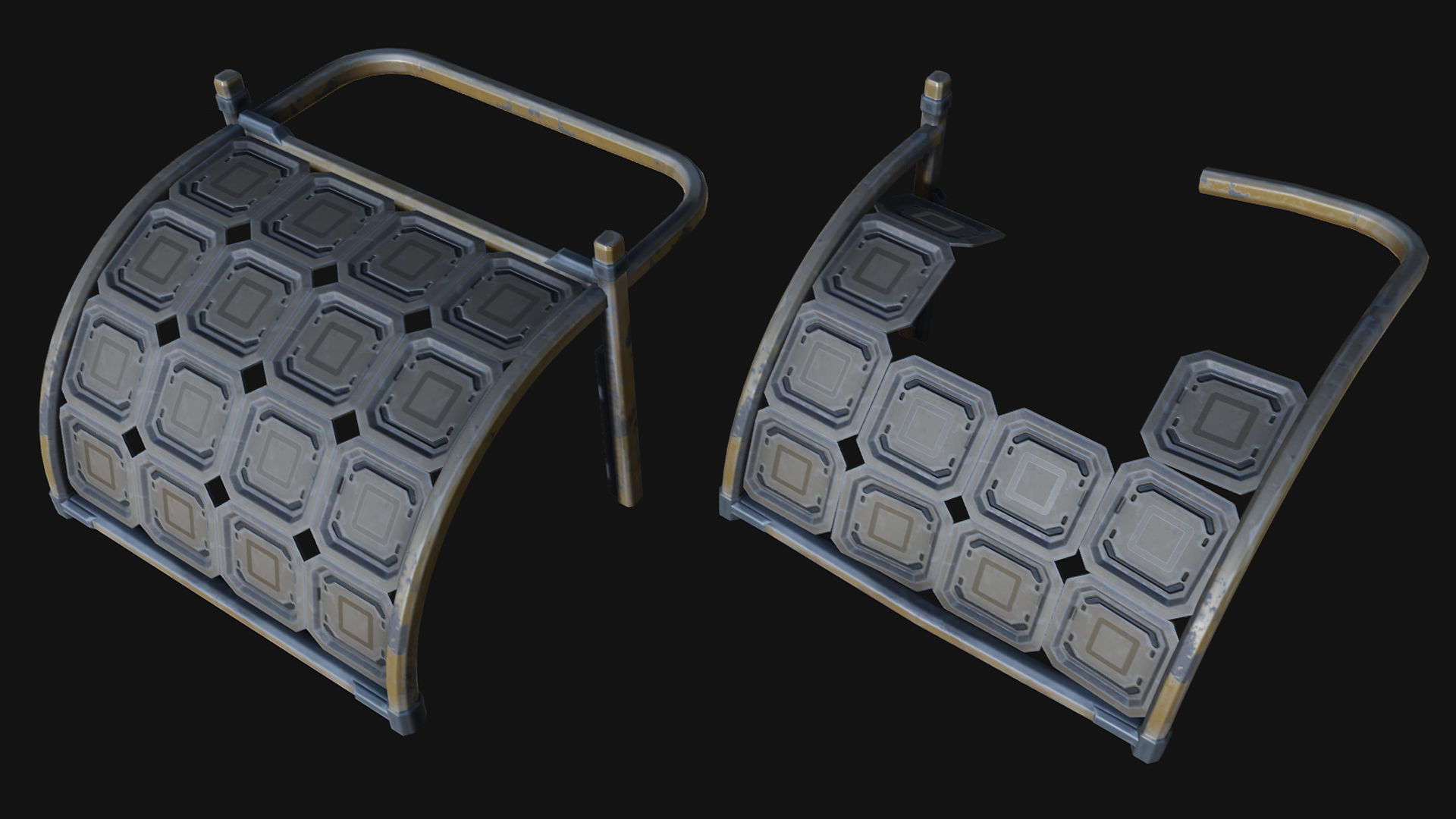 Isometric Survival Level Pack Low-poly 3D model_10