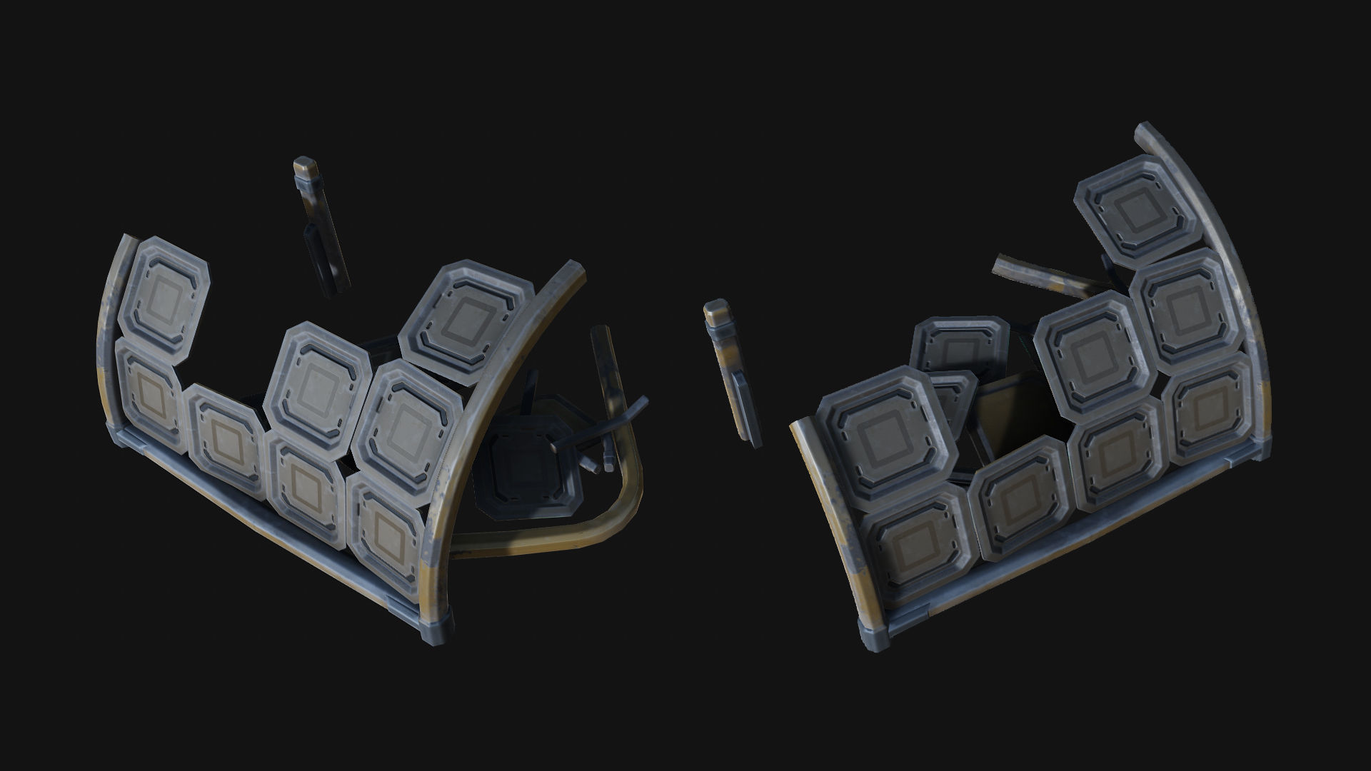 Isometric Survival Level Pack Low-poly 3D model_9