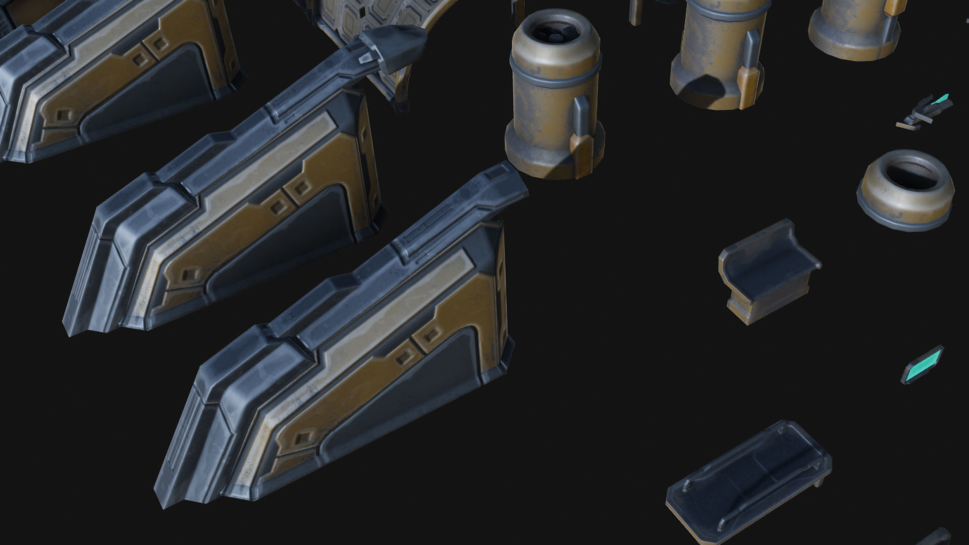 Isometric Survival Level Pack Low-poly 3D model_26