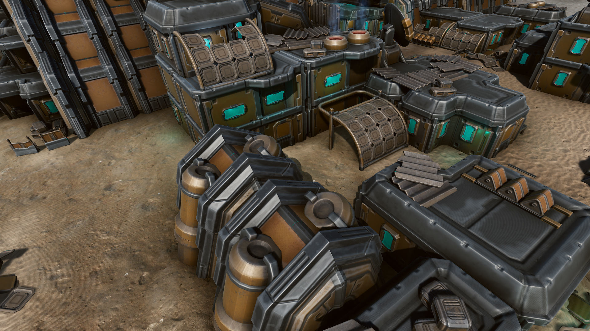 Isometric Survival Level Pack Low-poly 3D model_4