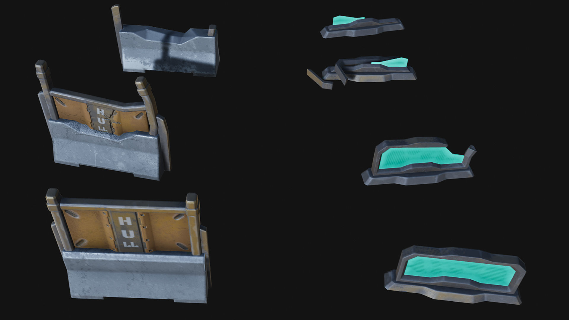 Isometric Survival Level Pack Low-poly 3D model_19