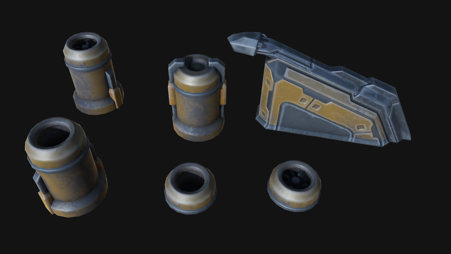 Isometric Survival Level Pack Low-poly 3D model_13