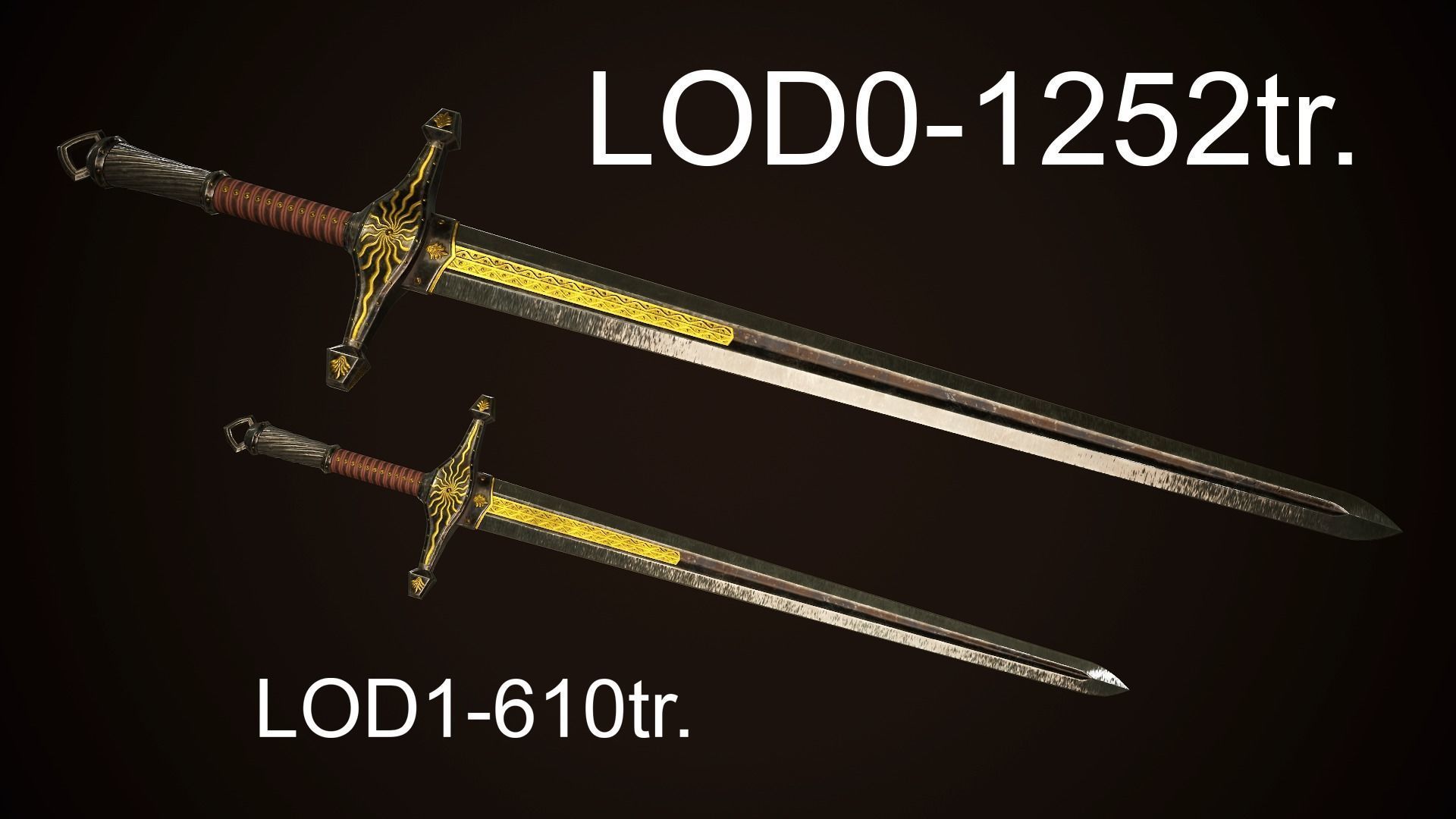 Sword 04 Low-poly 3D model_10