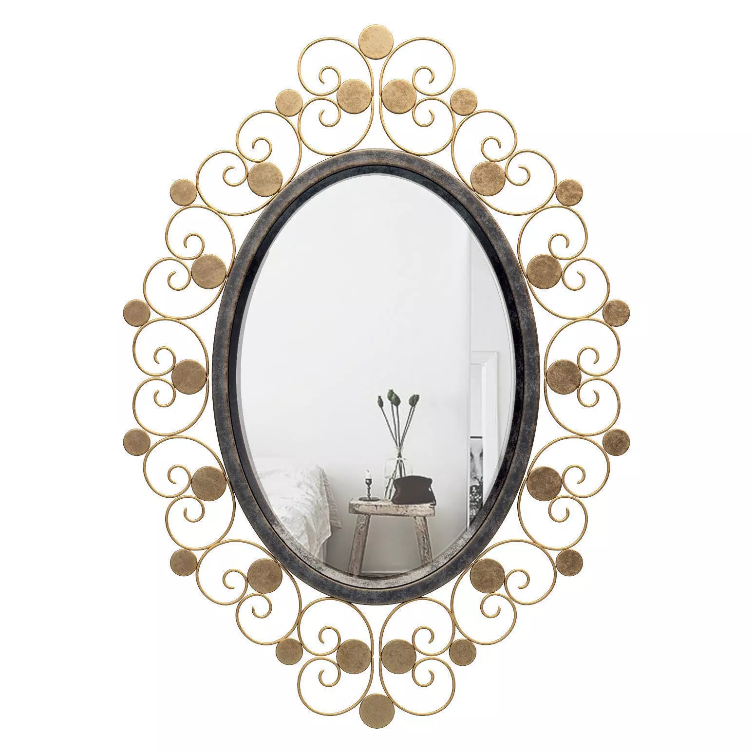 Ravenna Accent Wall Mirror BAHE1094 3D model_0