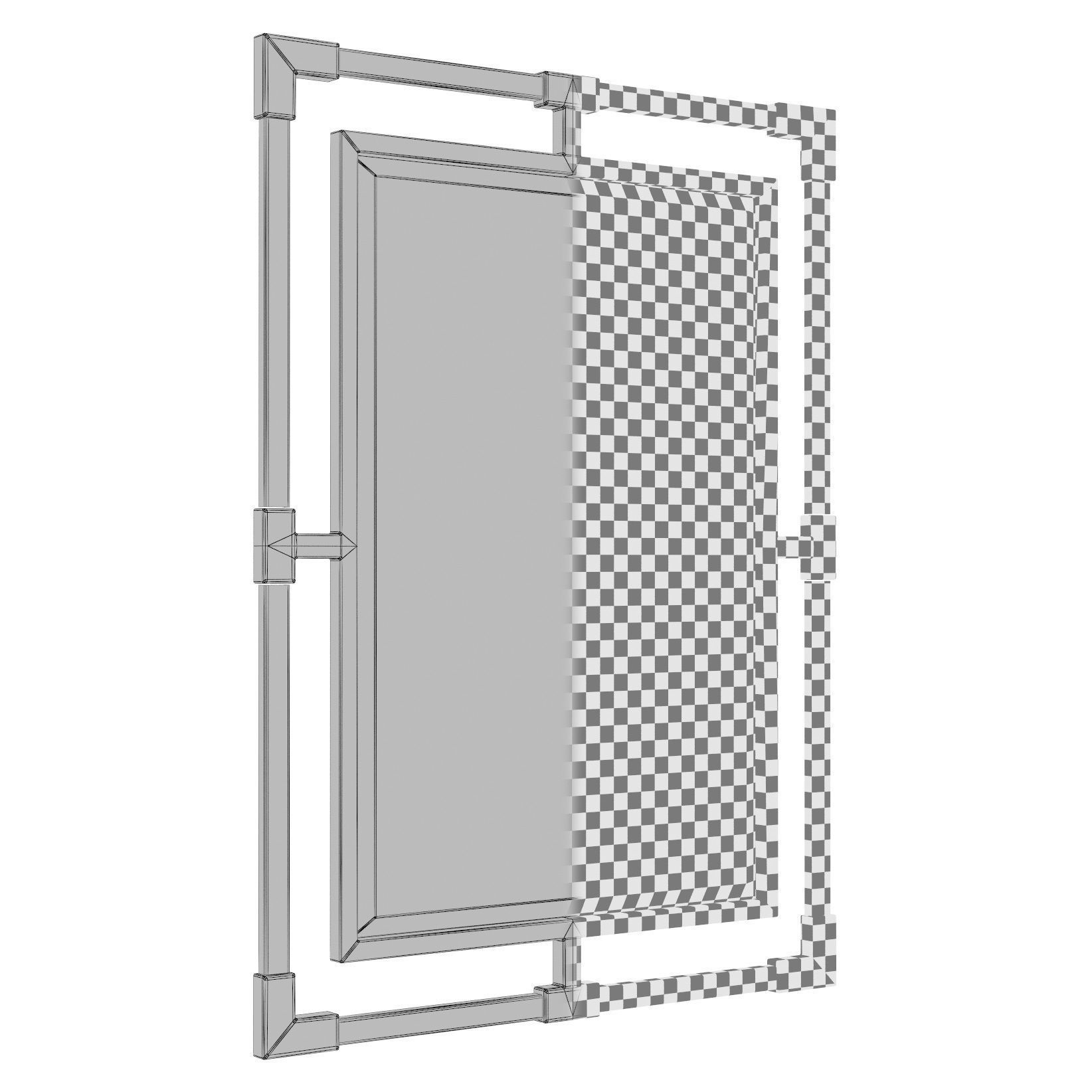 Rectangle Wall Mirror WRLO3732 3D model_2