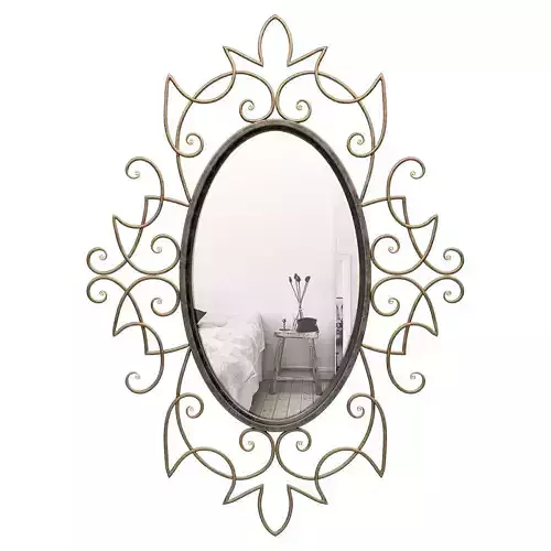 Rose Accent Wall Mirror BAHE1109