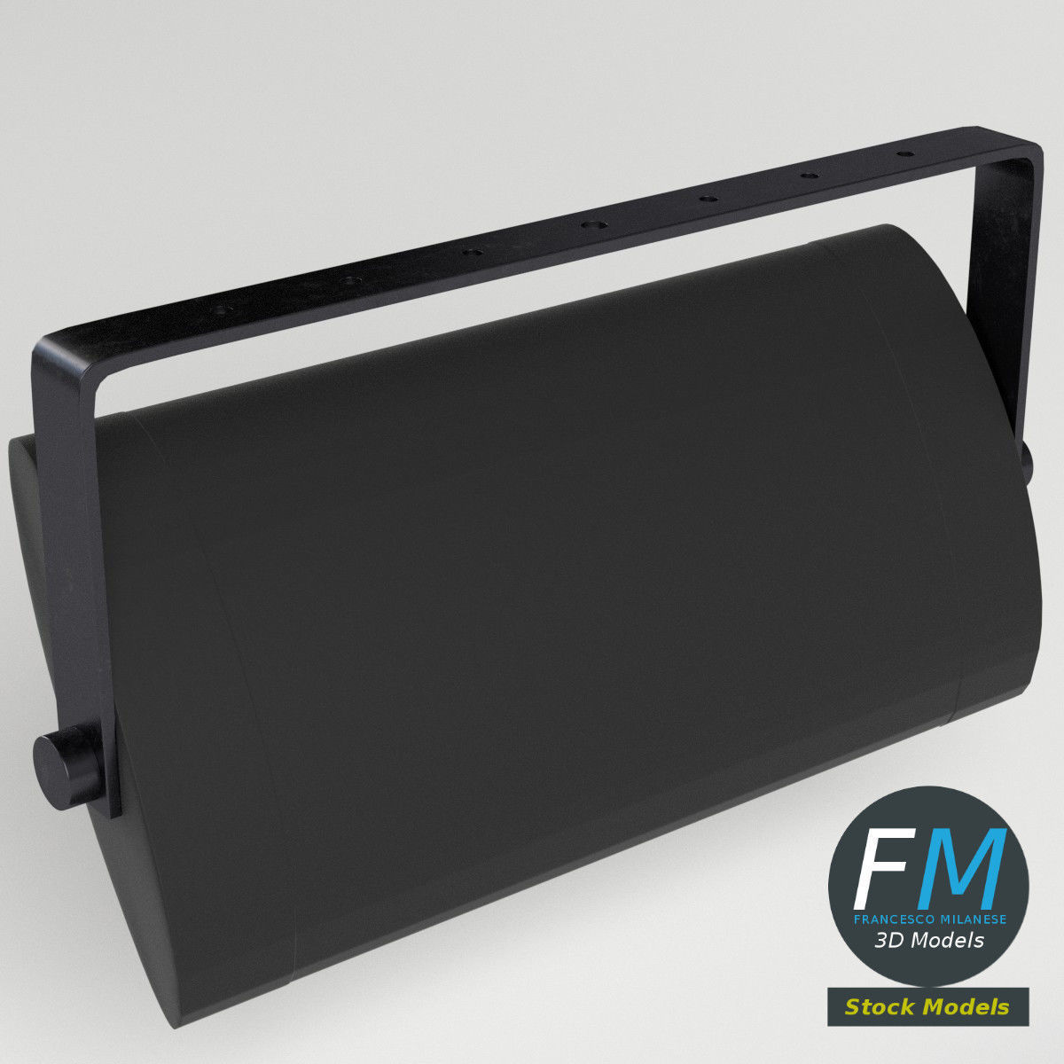 Wall mounted halogen heater 3D model_2