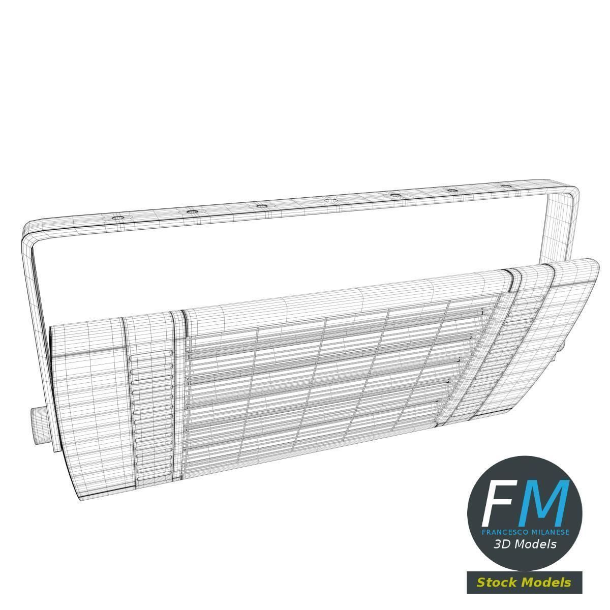 Wall mounted halogen heater 3D model_7