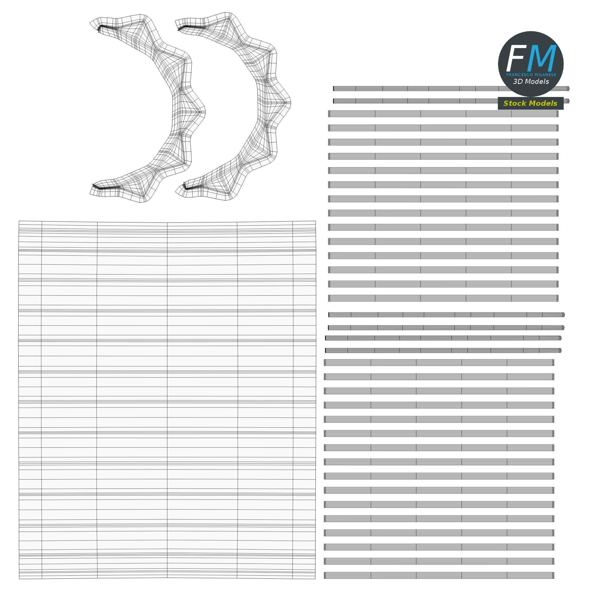 Wall mounted halogen heater 3D model_14
