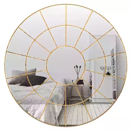 Round Decorative Wall Mirror RDBL1995 3D model