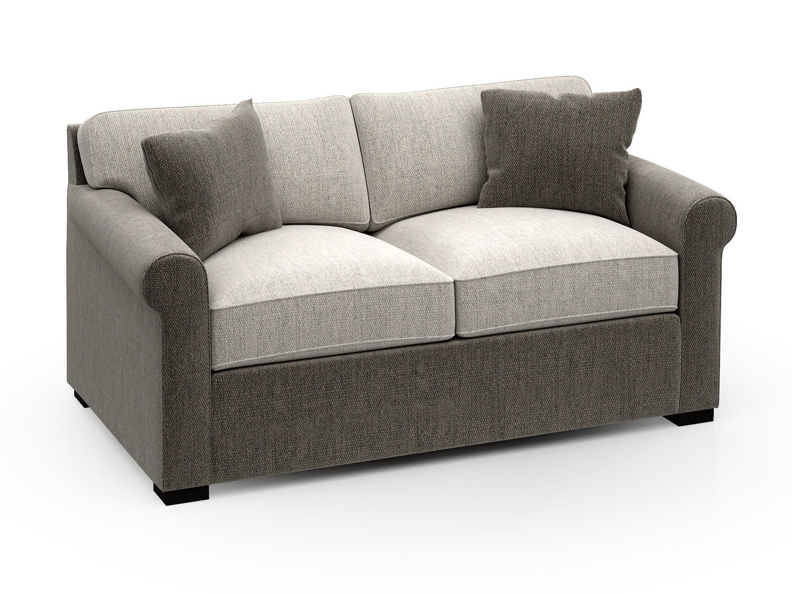 Sofa set ottoman 3D model_9