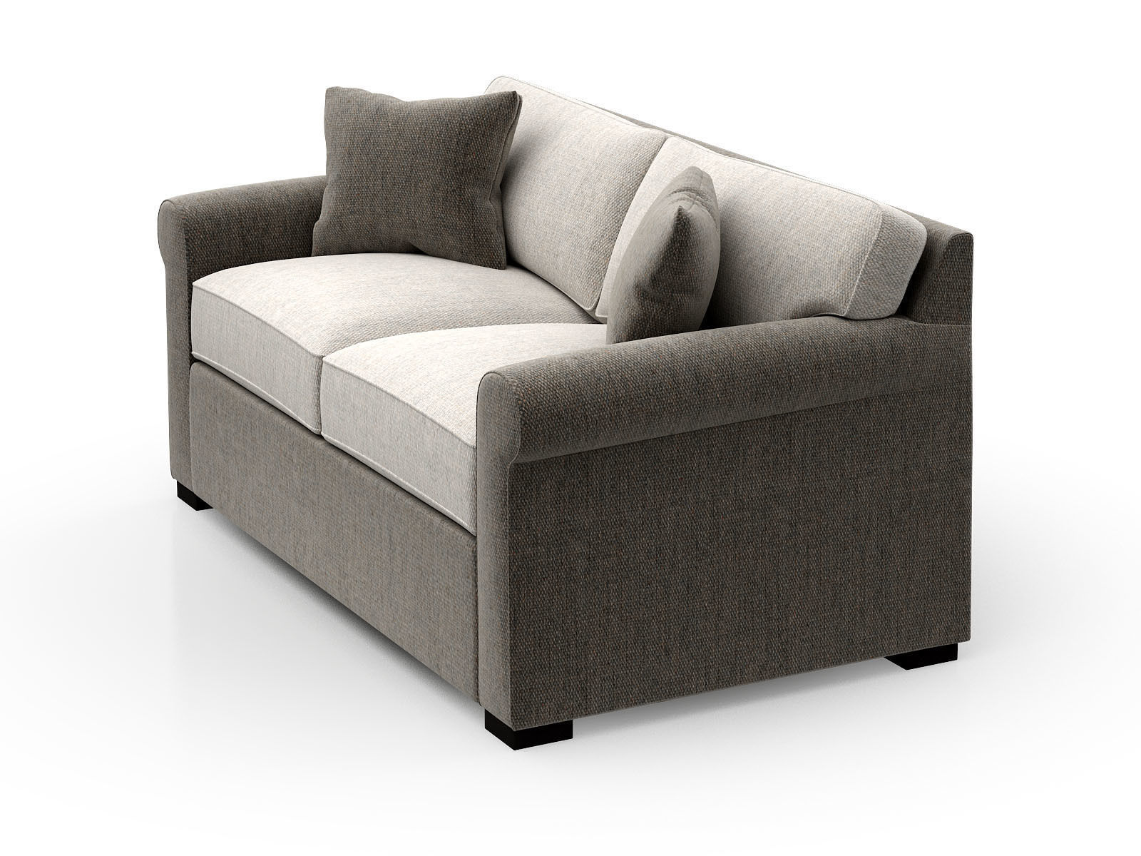 Sofa set ottoman 3D model_7