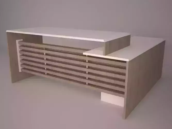 Modern Office Furniture N09 Low-poly 3D model