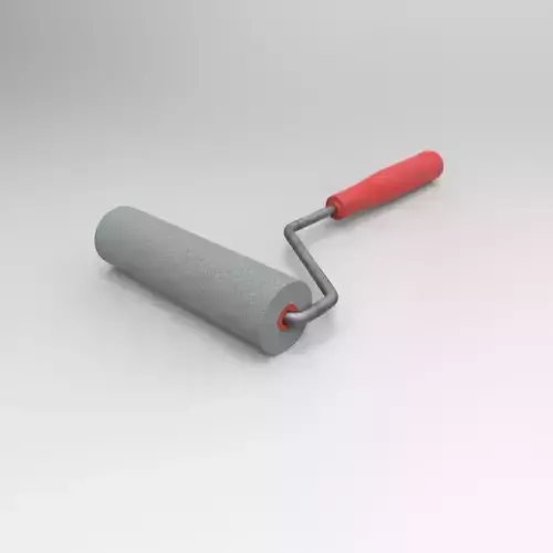 Roller paint Low-poly 3D model