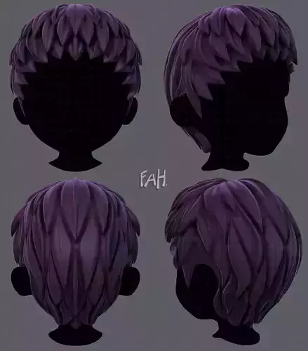 3D Hair style for boy V53