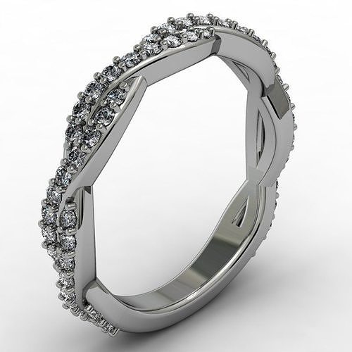 Criss cross ring 3D print model