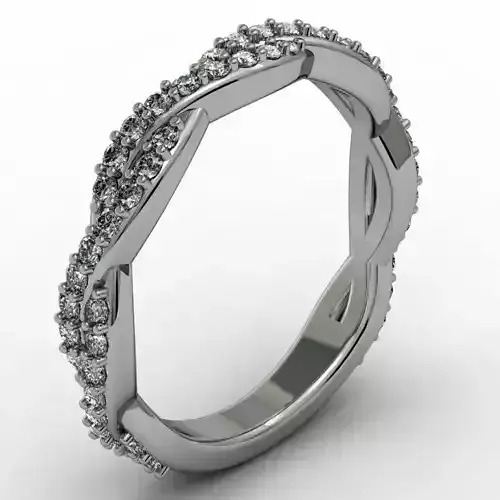 Criss cross ring 3D print model