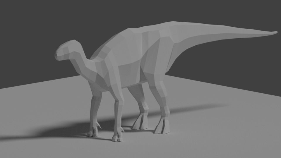 Lowpoly Animals and Dinosaurs Free low-poly 3D model_8