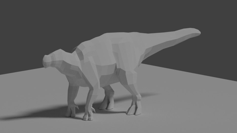 Lowpoly Animals and Dinosaurs Free low-poly 3D model_7