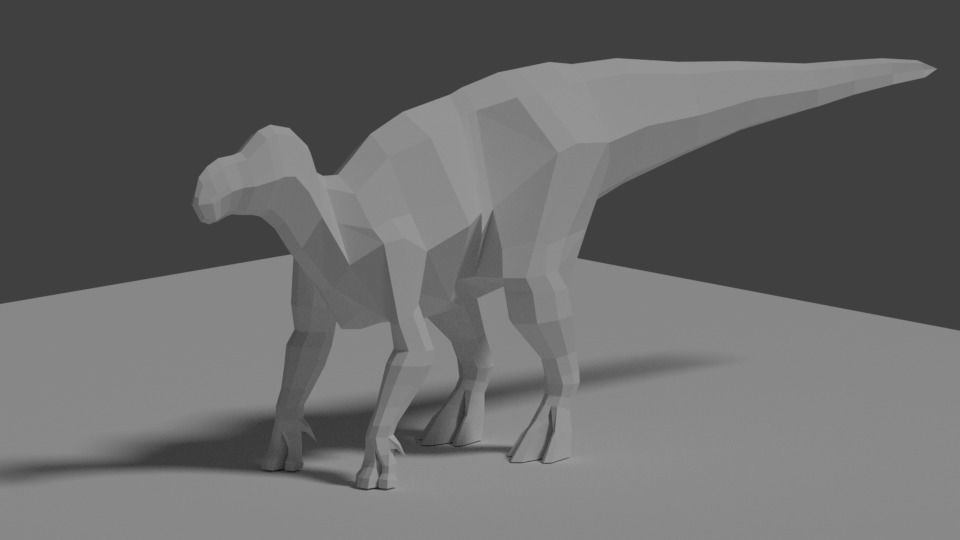 Lowpoly Animals and Dinosaurs Free low-poly 3D model_6