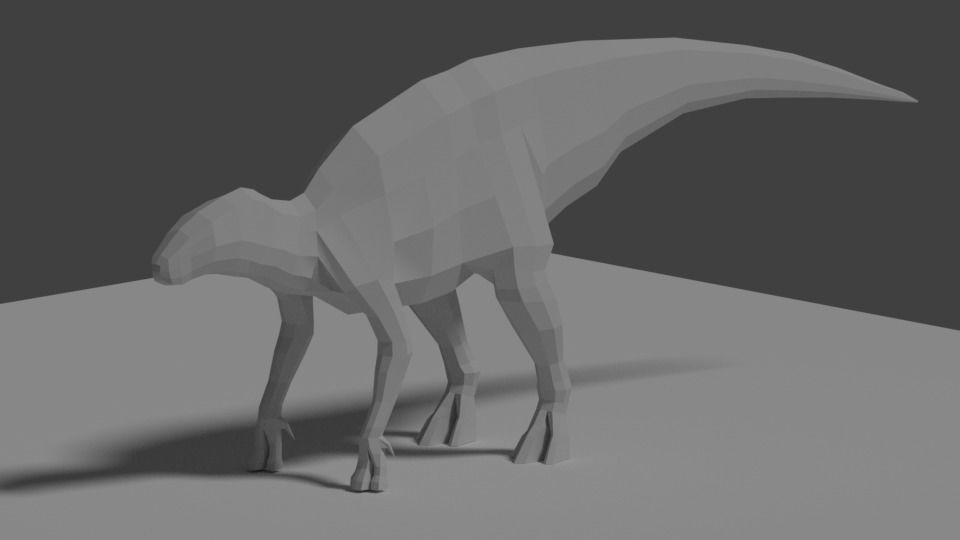 Lowpoly Animals and Dinosaurs Free low-poly 3D model_9