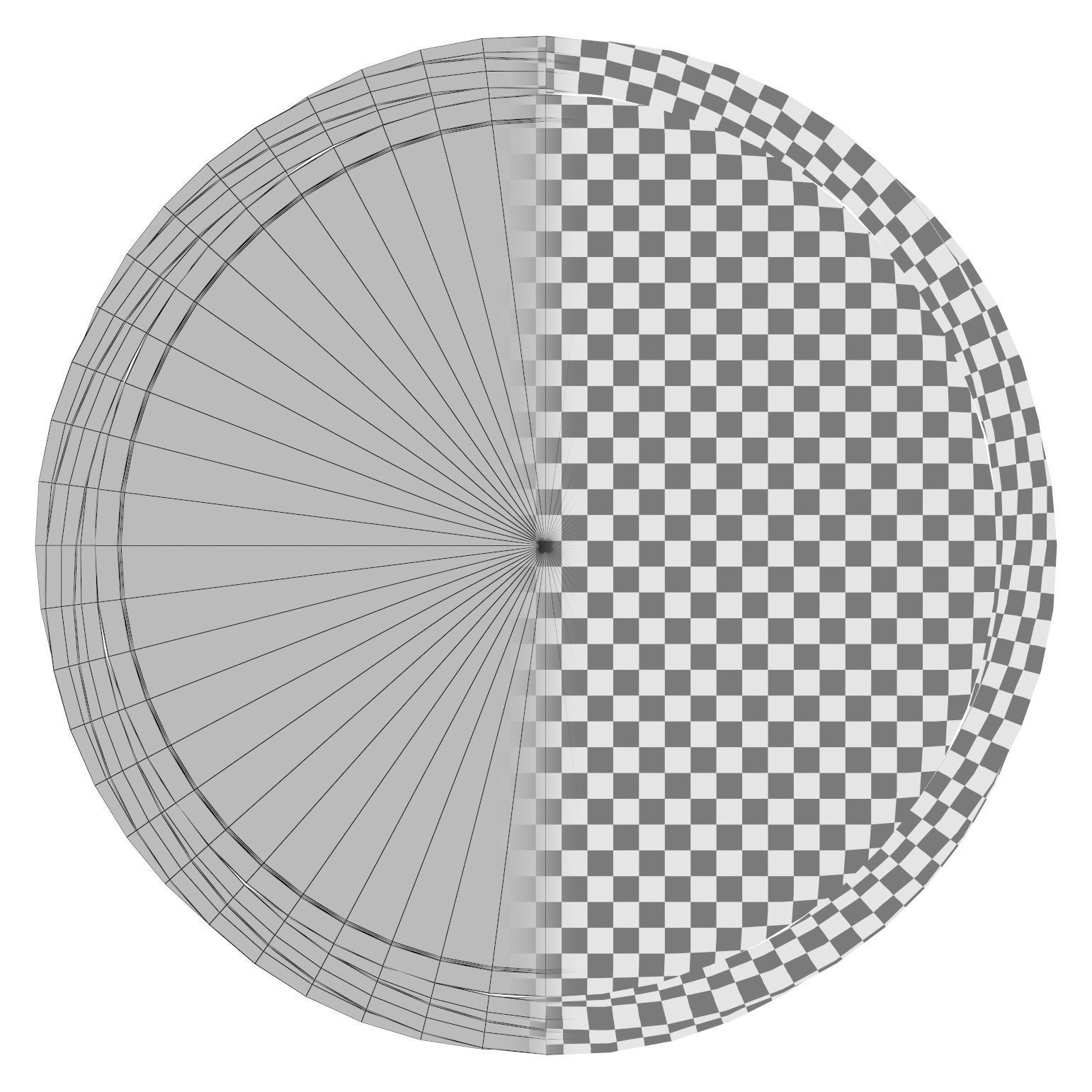 Round Silver Accent Mirror RBRS7771 3D model_2