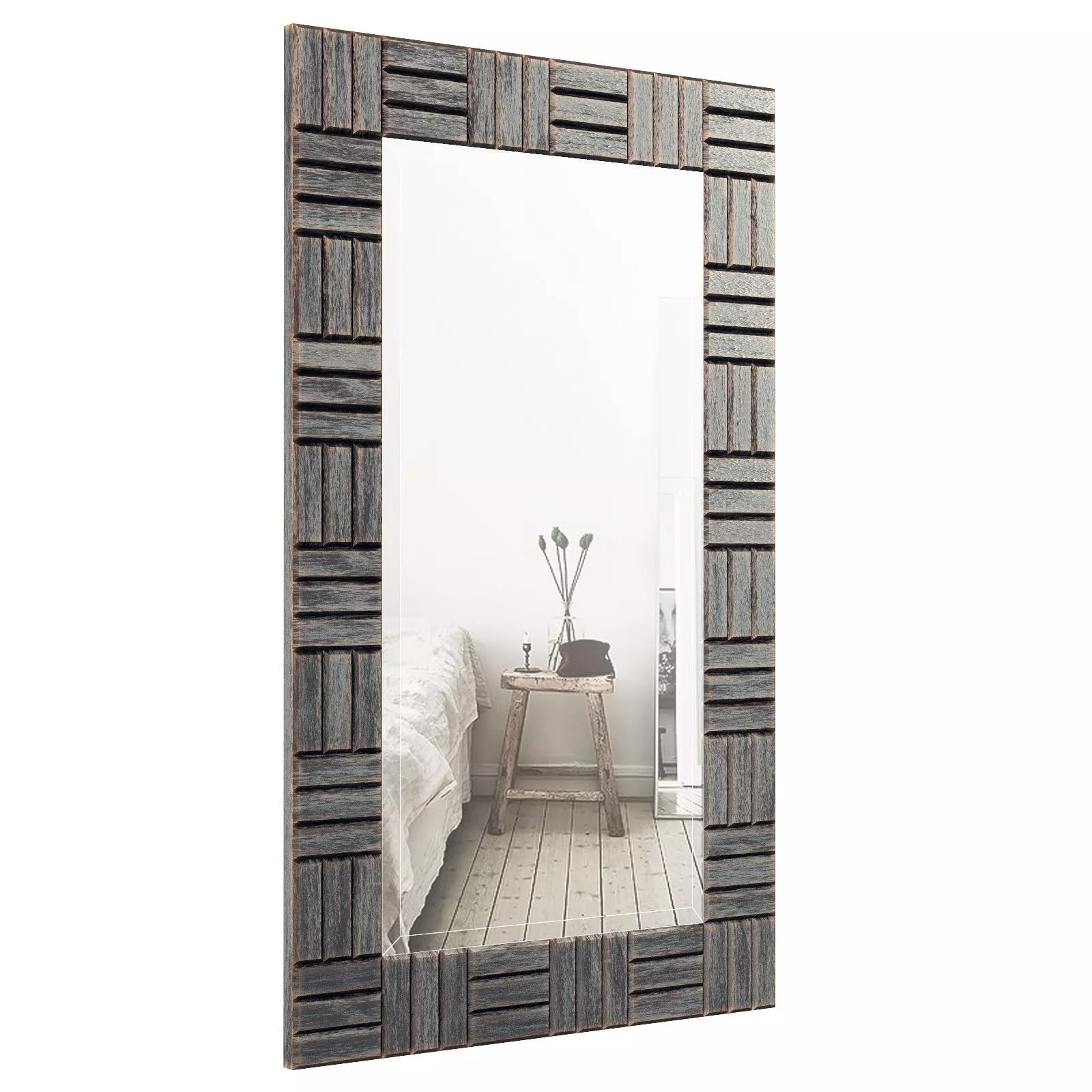 Silver Frame Accent Mirror OREL3063 3D model_0