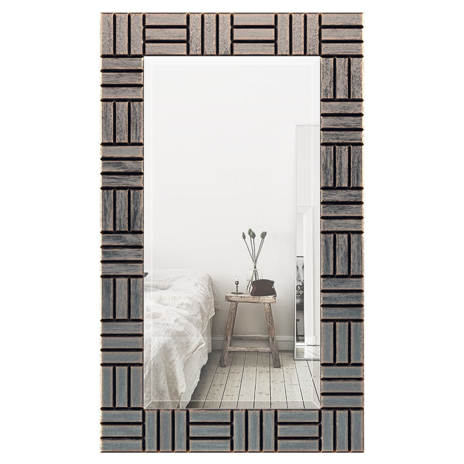 Silver Frame Accent Mirror OREL3063 3D model_1