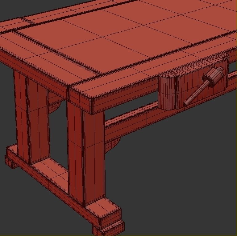 Workbench Table 3D model_6