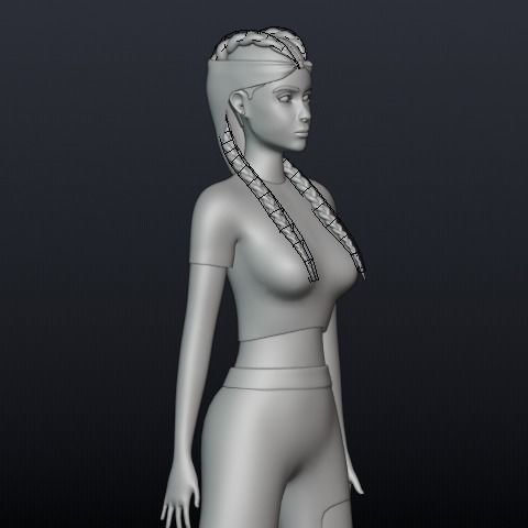 3d character Kelly 3D model_10