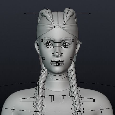 3d character Kelly 3D model_11