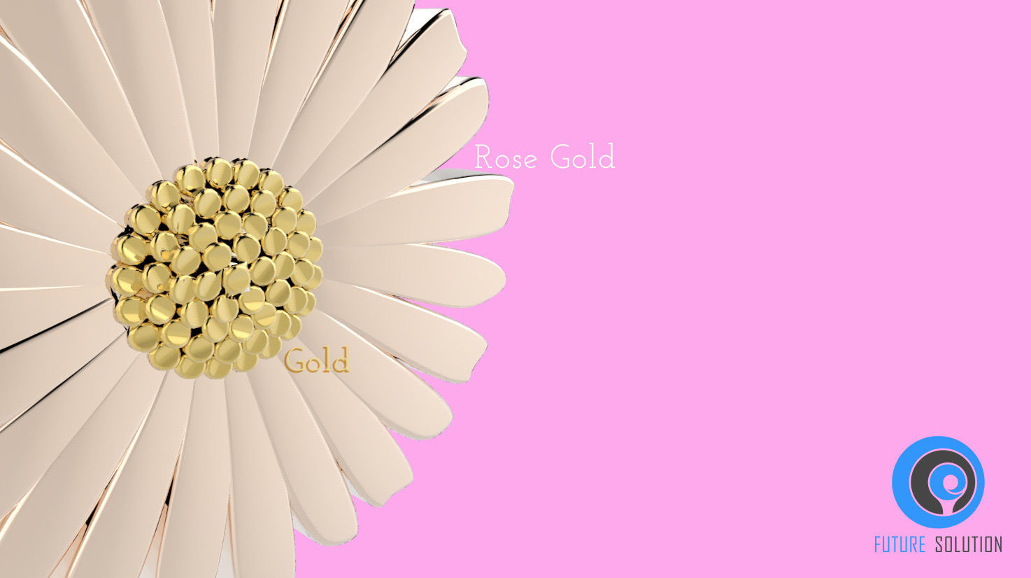 Flower Pendant 3D print model_1