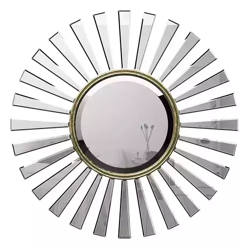 Sunburst Vintage Bronze Wall Mirror BRAY1823