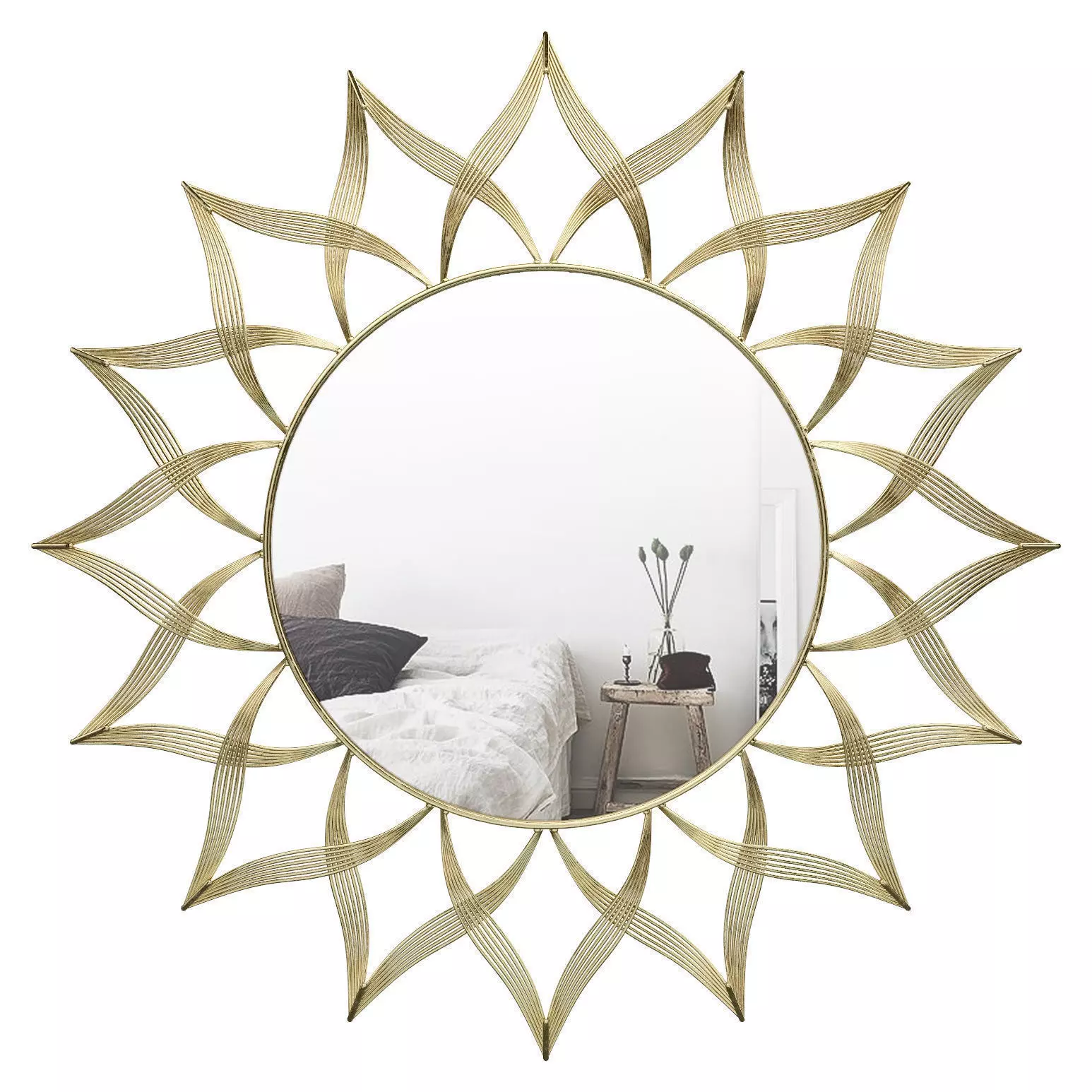 Sun Flower Wall Mirror OSP1930 3D model_0