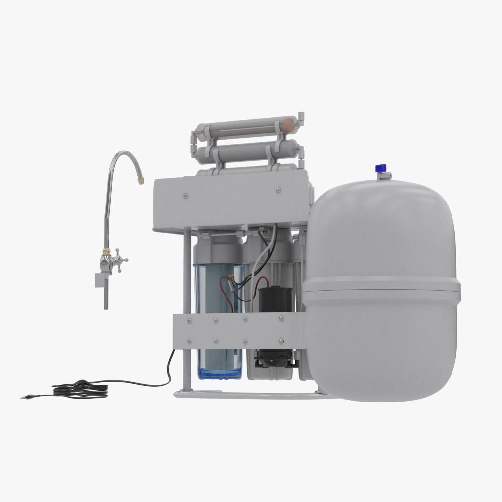 Water Filter With Stand 3D model_5