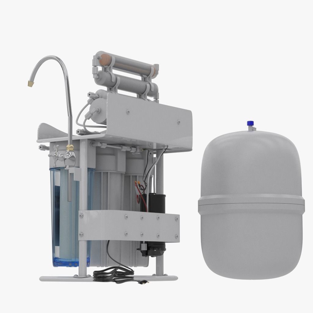 Water Filter With Stand 3D model_10